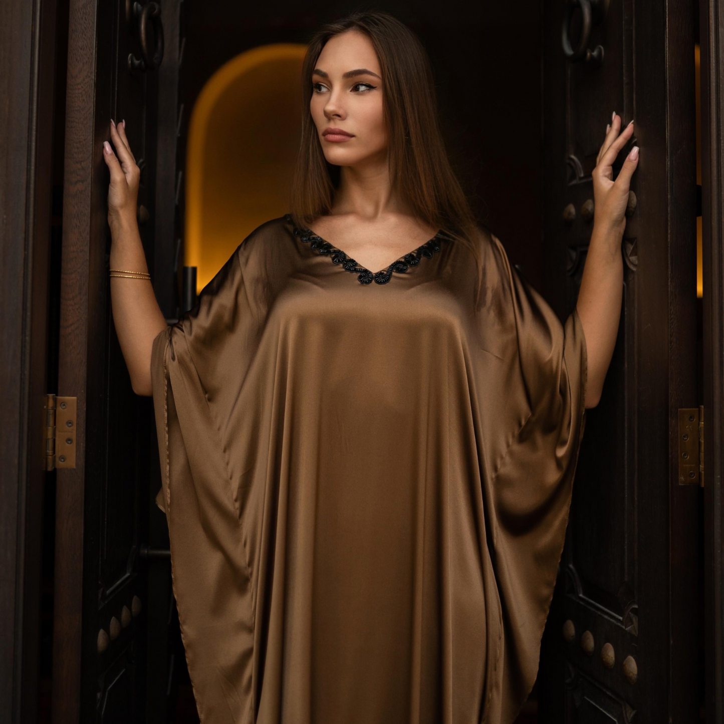 Ethereal Kubrä Brown Kaftan