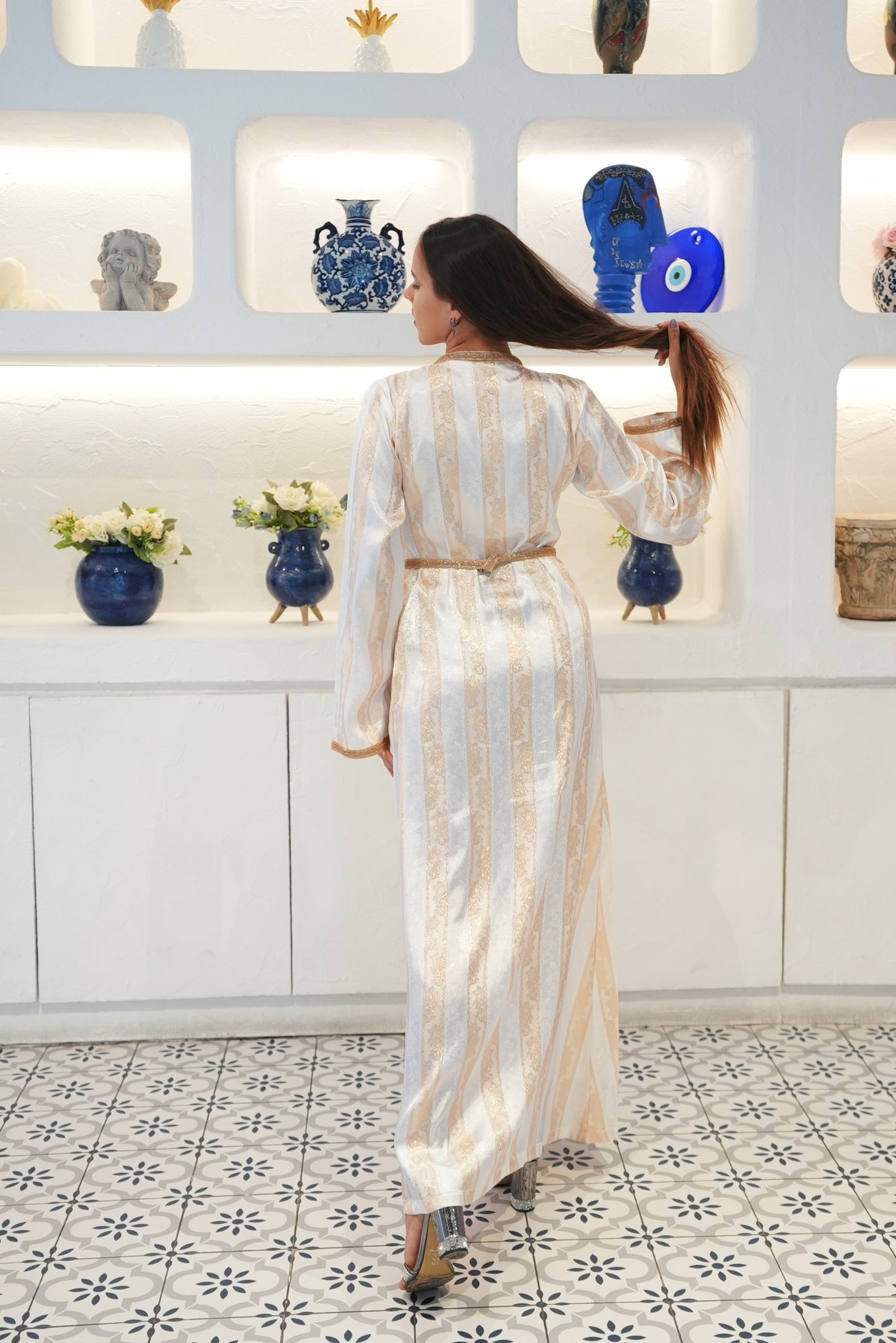 Jawhara White Kaftan