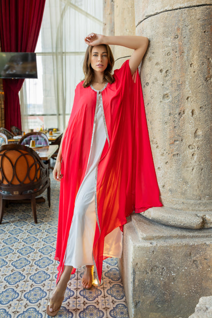 Fuchsia Abaya chiffon