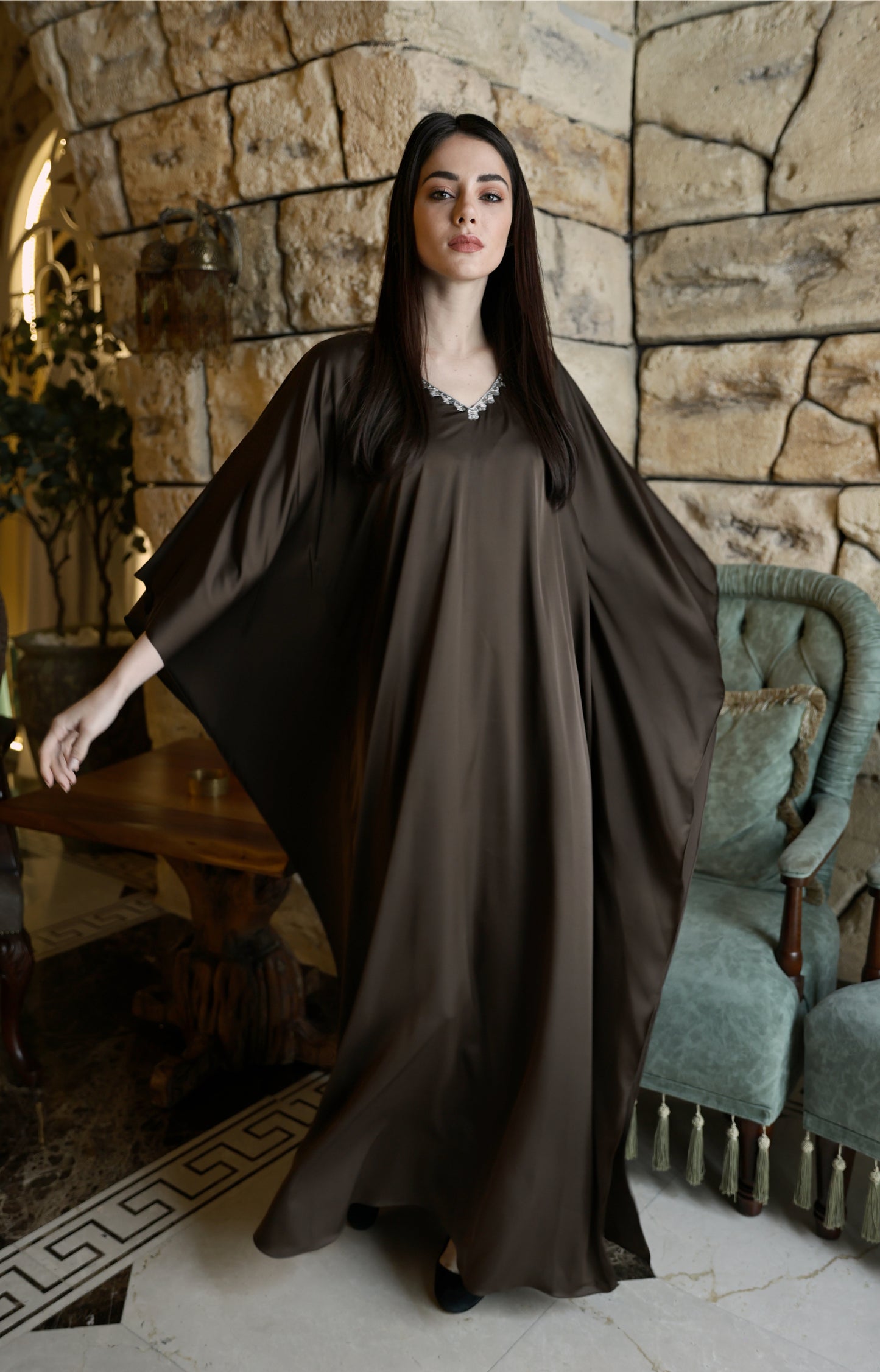 Khaki Oasis Kaftan
