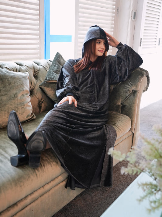 Velvet mystical Cloak Abaya