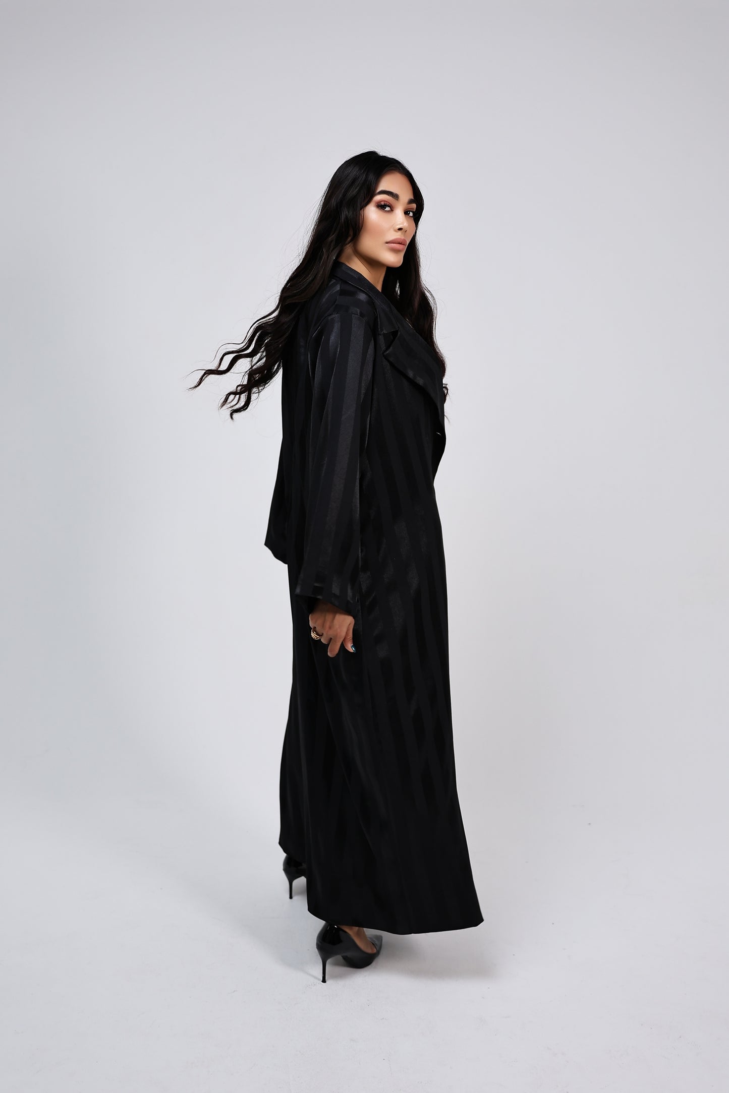 Noir Luxe Blazer Abaya