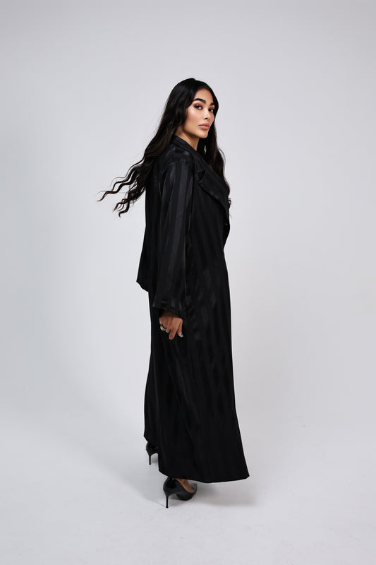 Noir Luxe Blazer Abaya