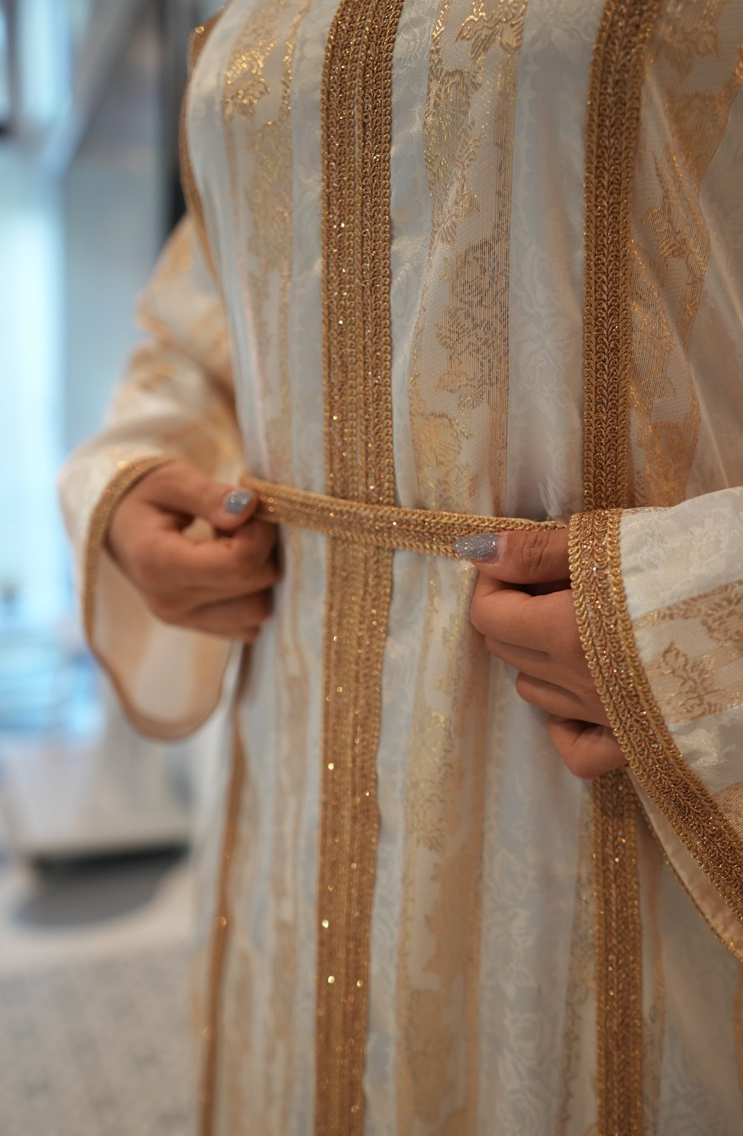 Jawhara White Kaftan