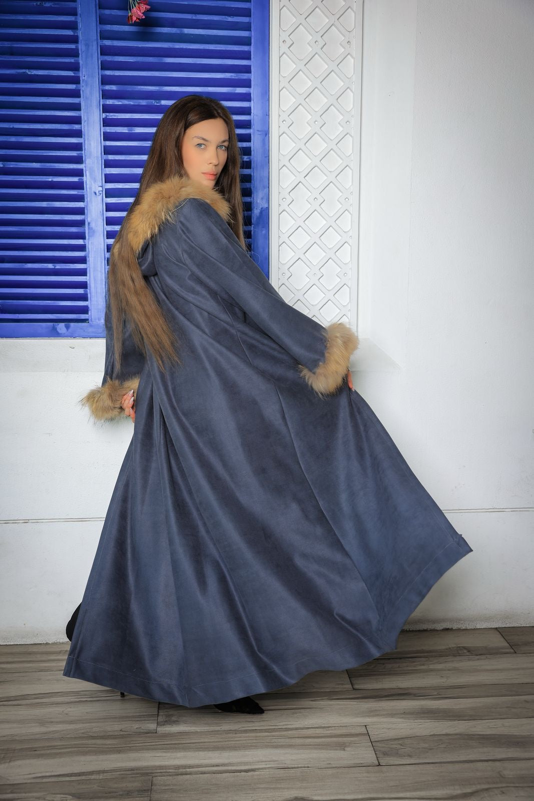 Icequeen Winter Abaya with Fur