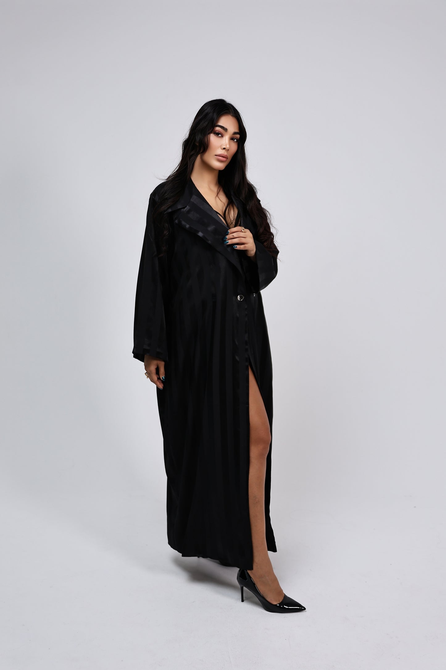 Noir Luxe Blazer Abaya