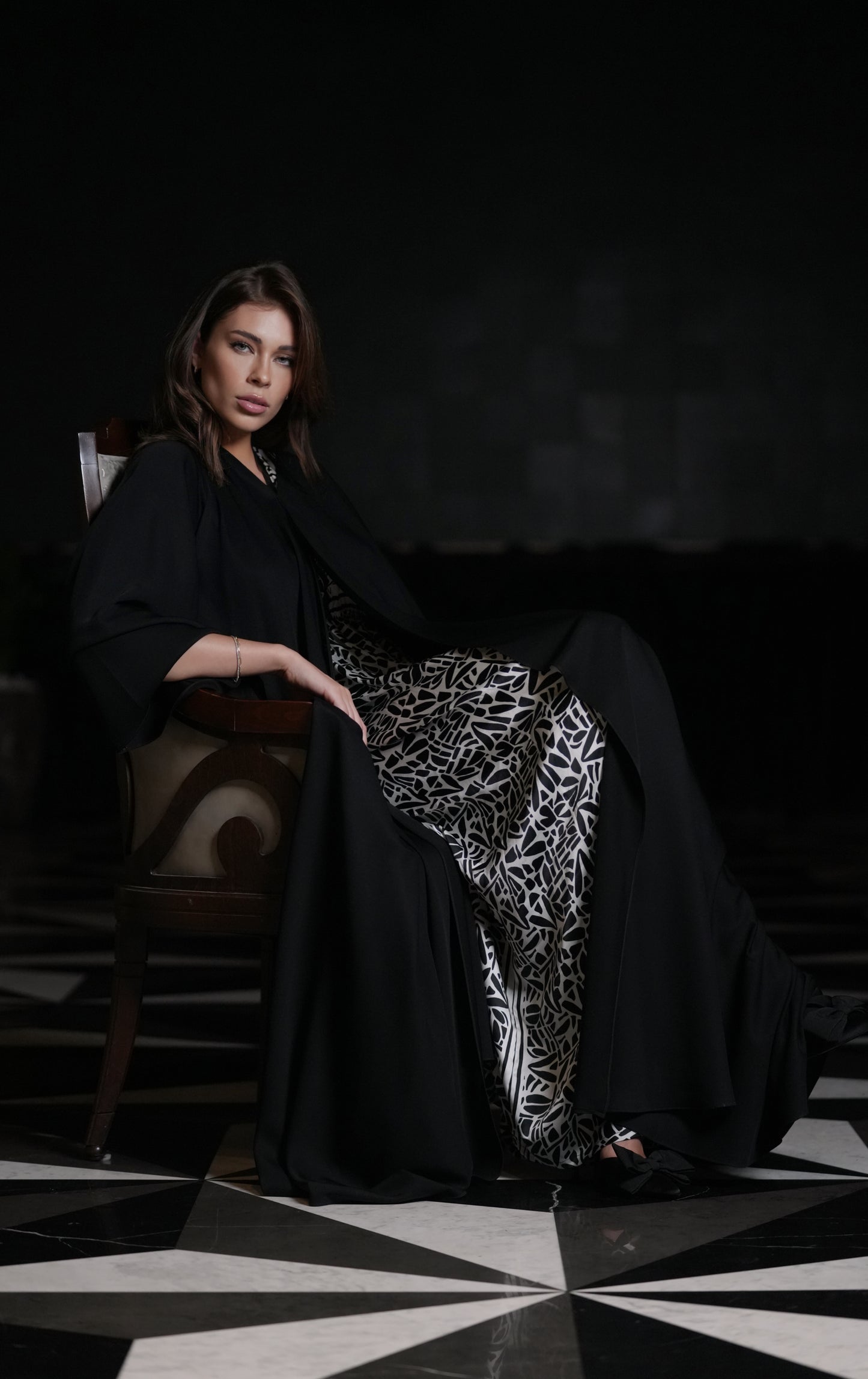 Majesty Black Modest Abaya