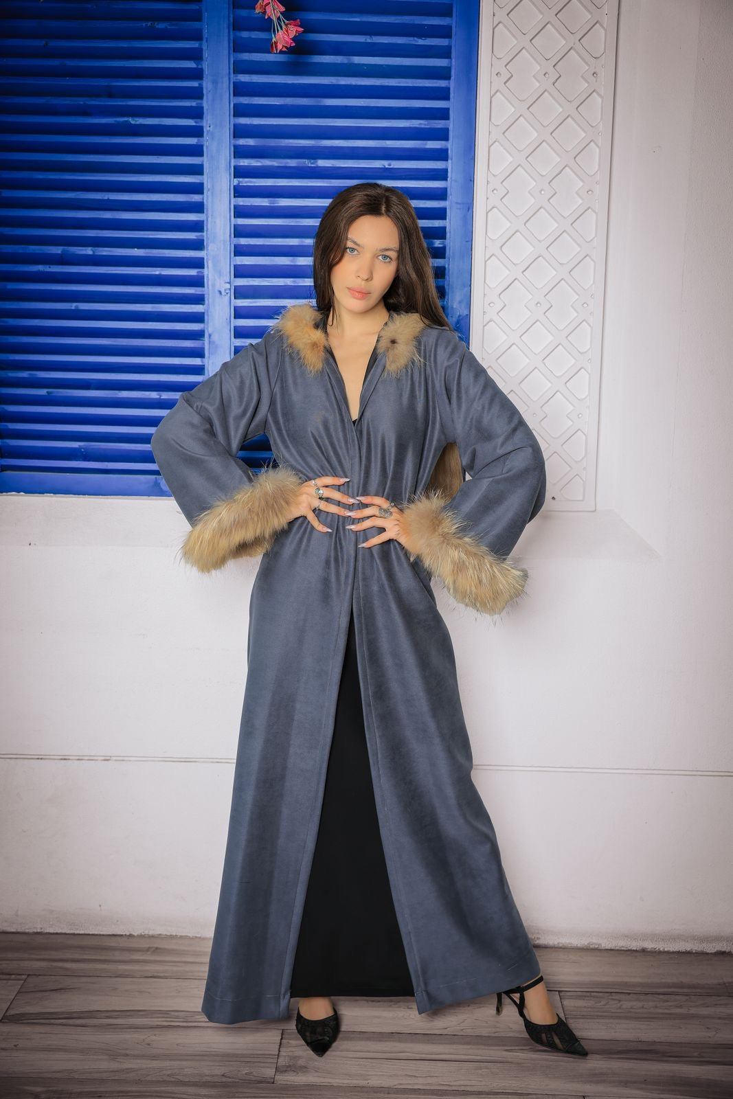 Icequeen Winter Abaya with Fur