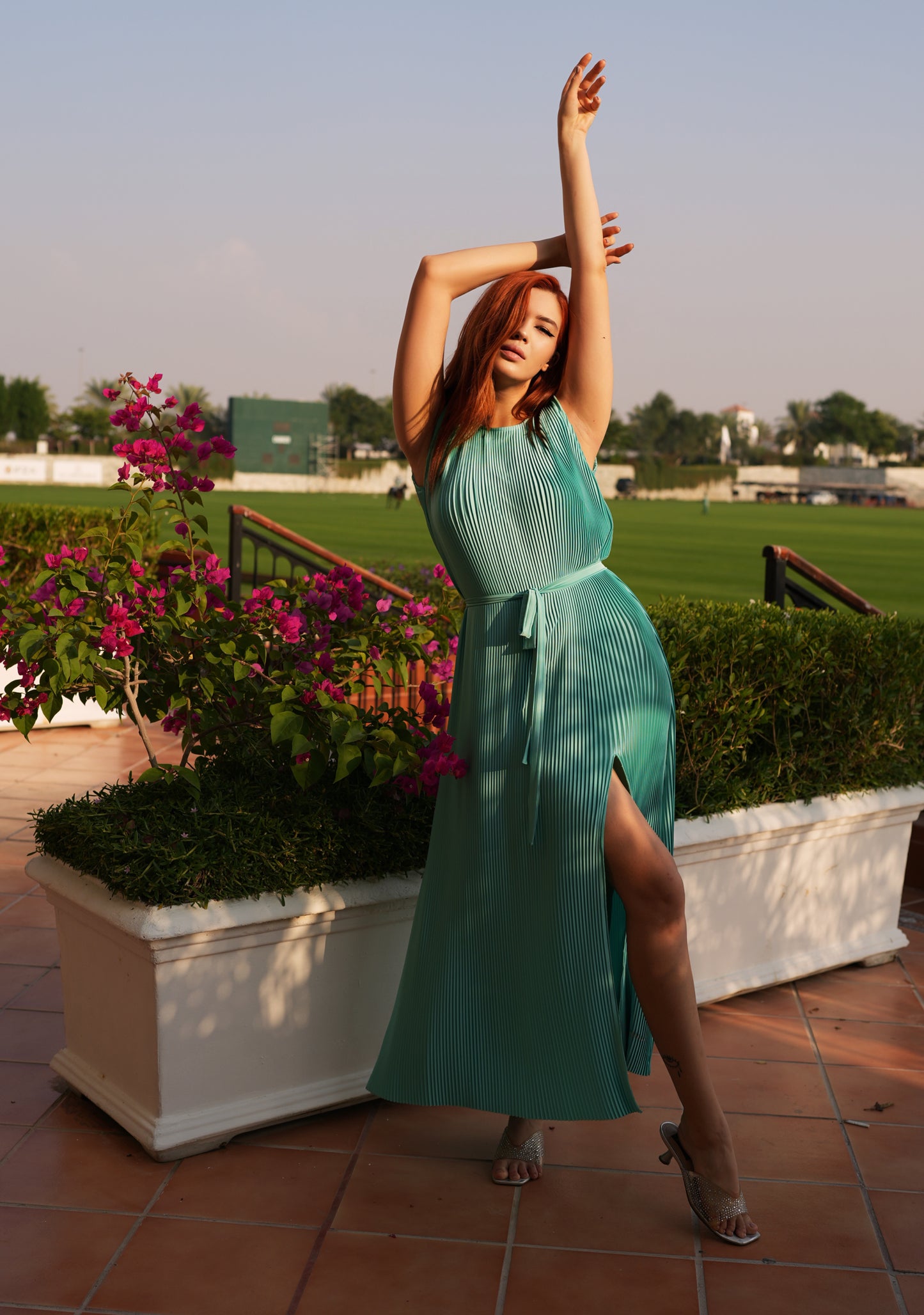 Turquoise Waves Dress