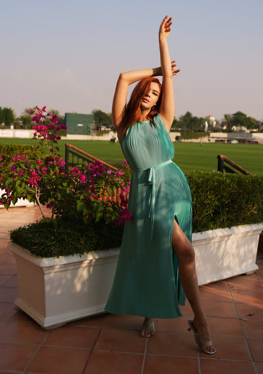 Turquoise Waves Dress