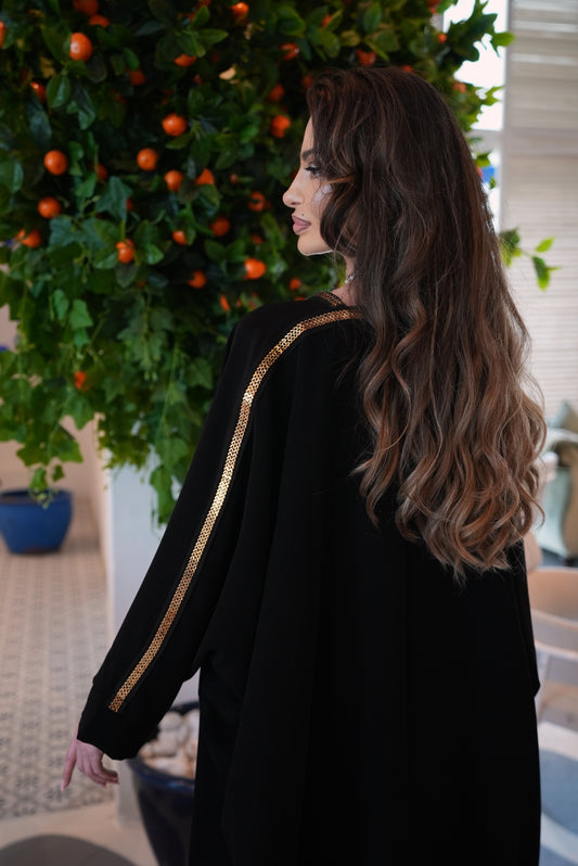 Aurora Black Dress Abaya