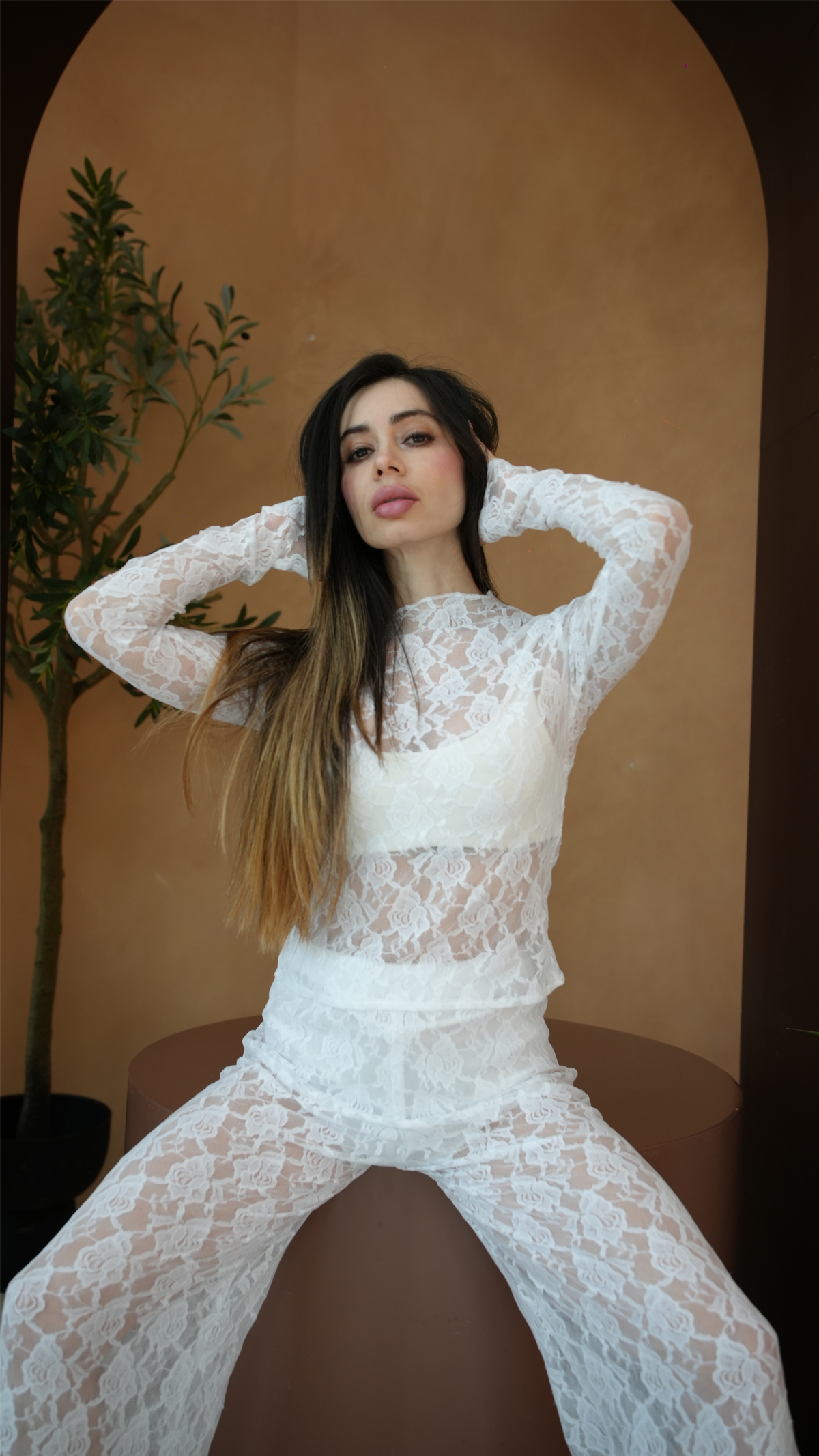 White Lace Co-ord Set