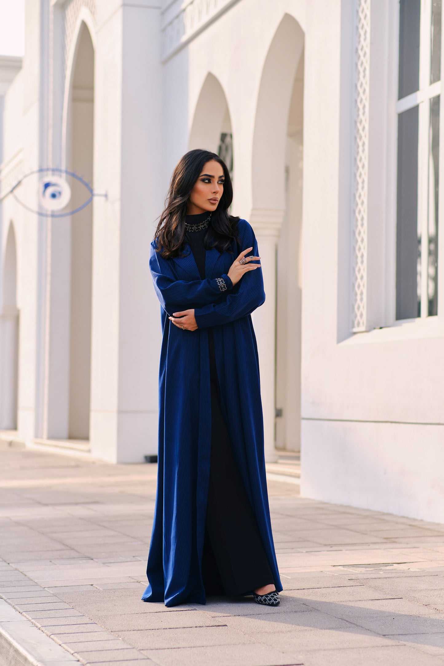 Blue Azure Abaya / Overcoat