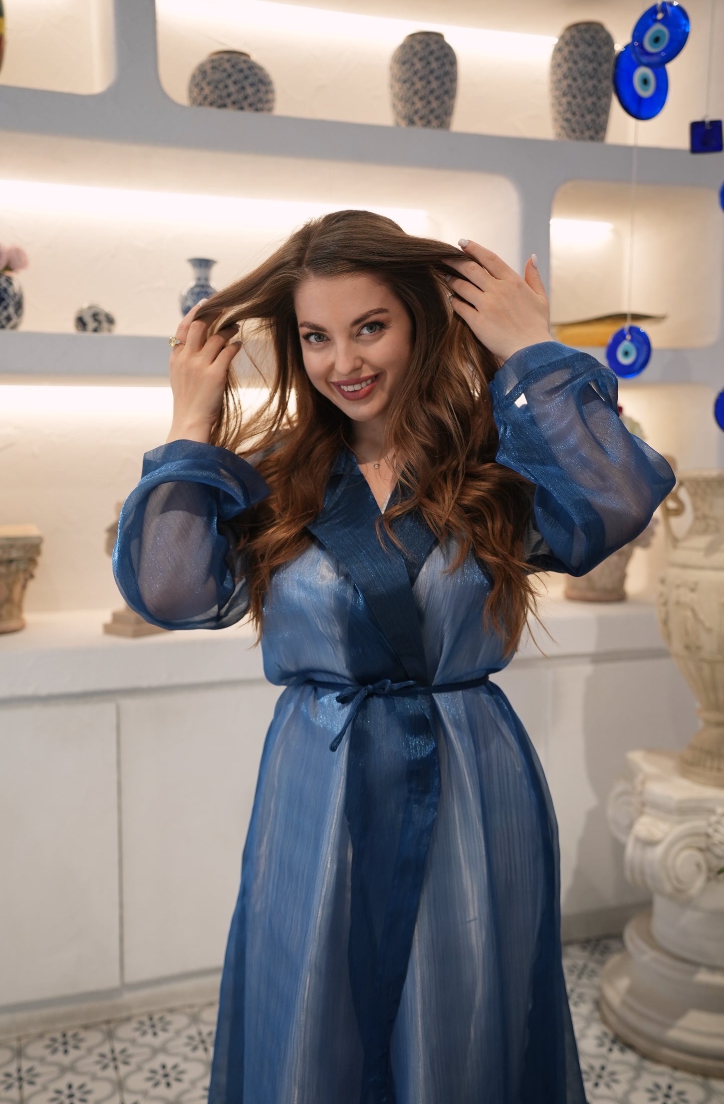 Sapphire Organza Abaya