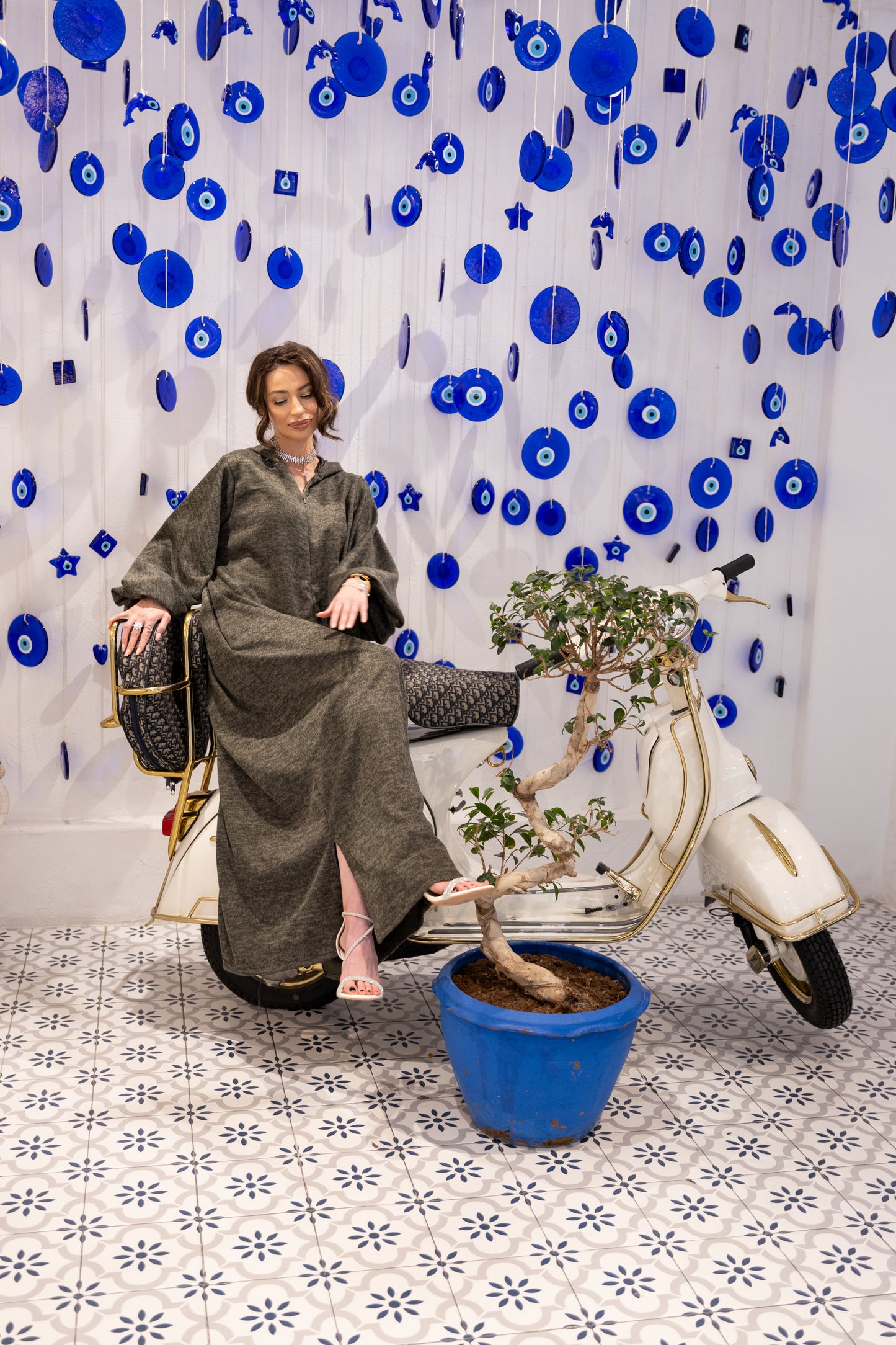 Mystic Khaki Sport Dress Abaya