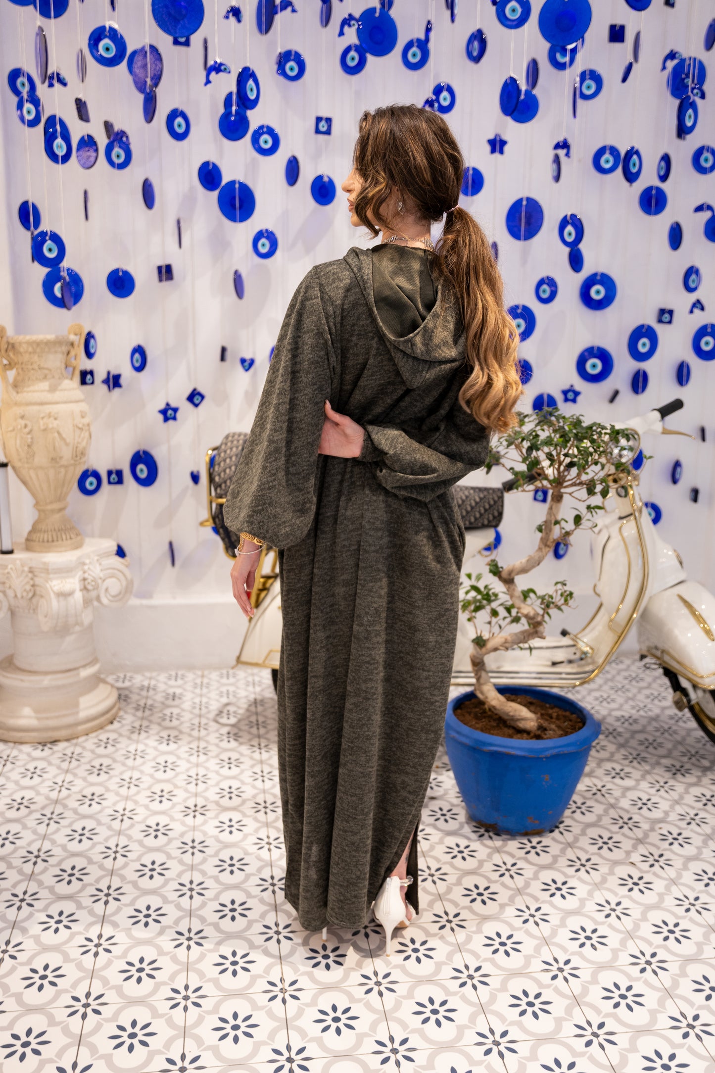 Mystic Khaki Sport Dress Abaya