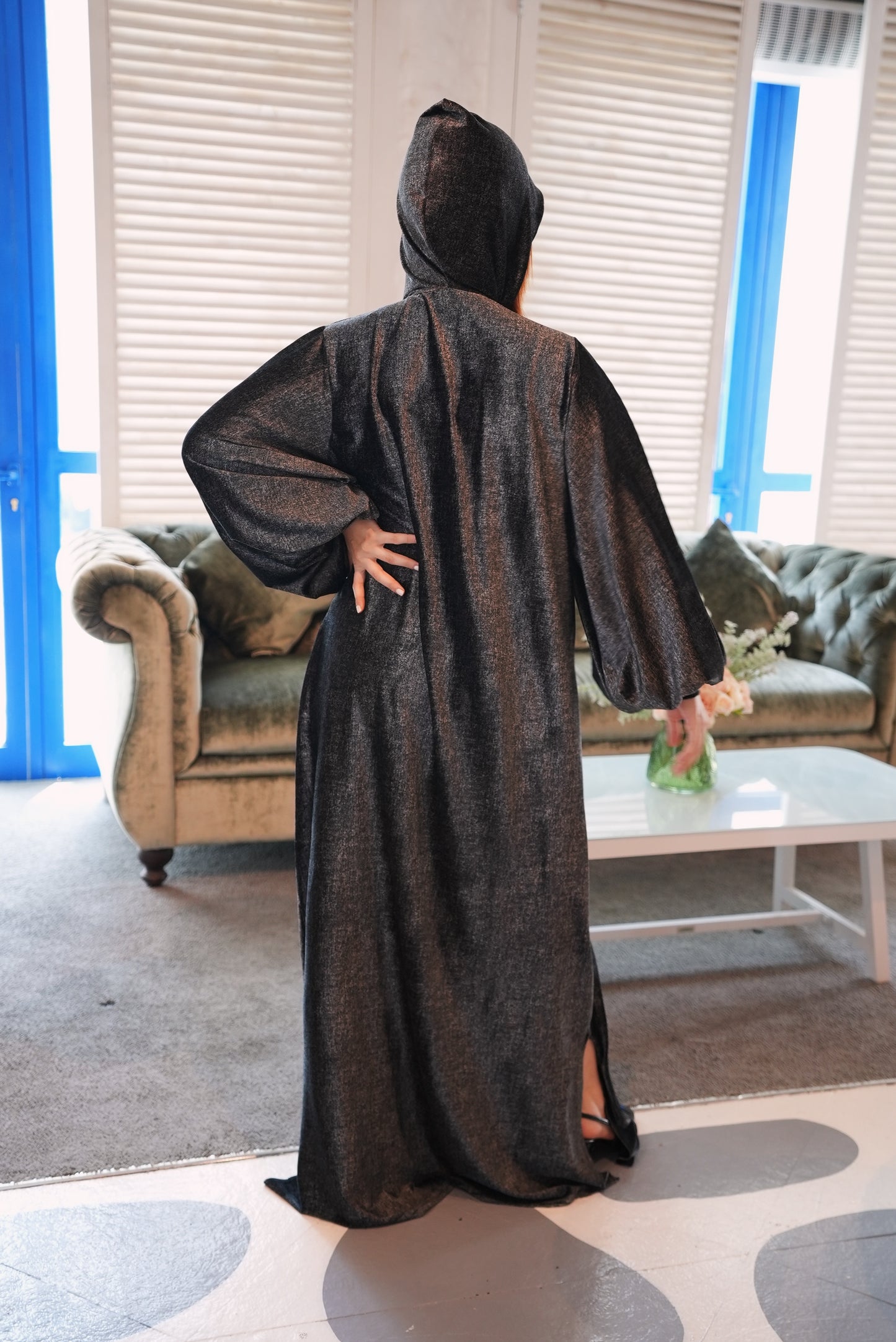 Velvet mystical Cloak Abaya