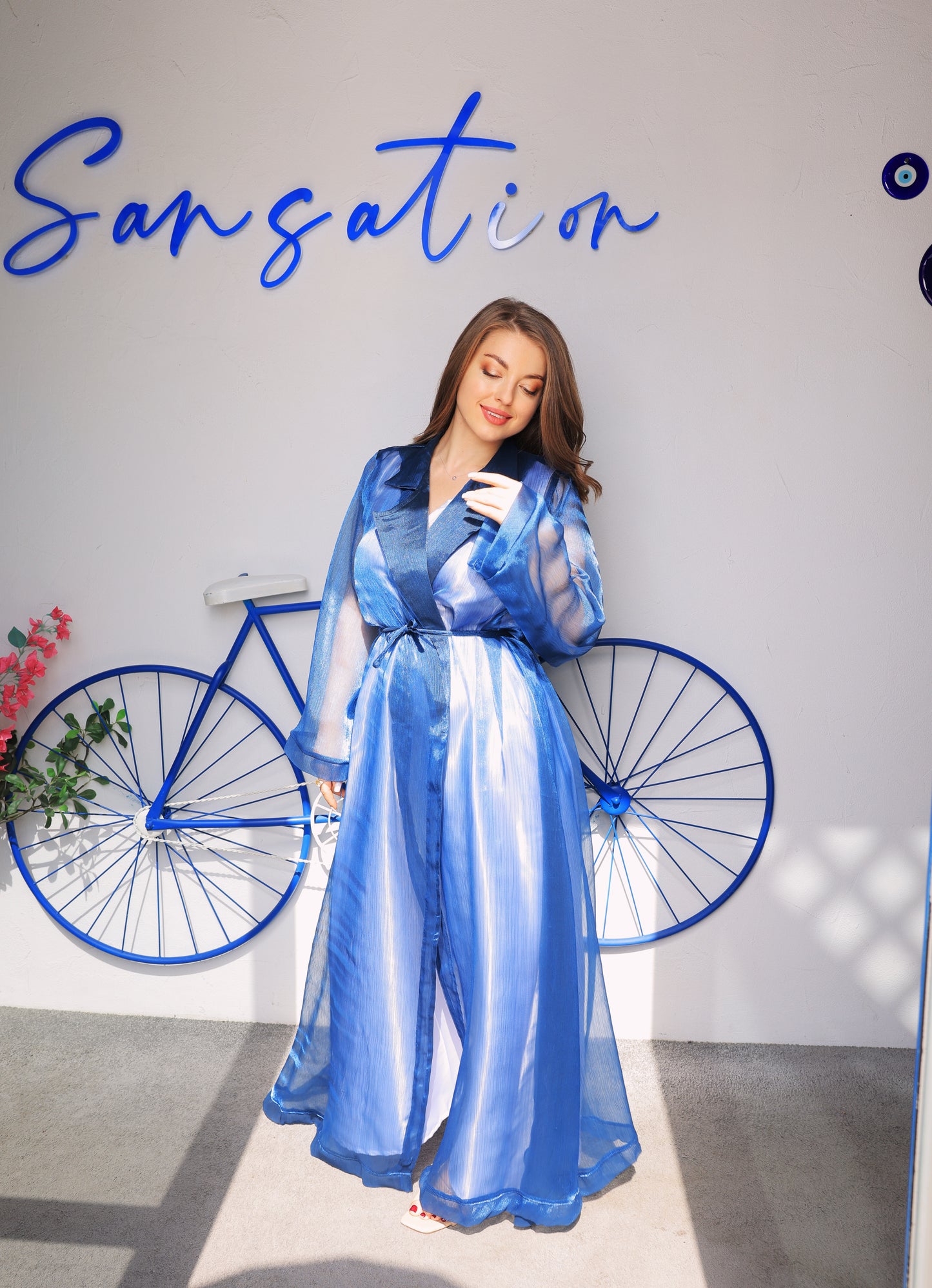 Sapphire Organza Abaya