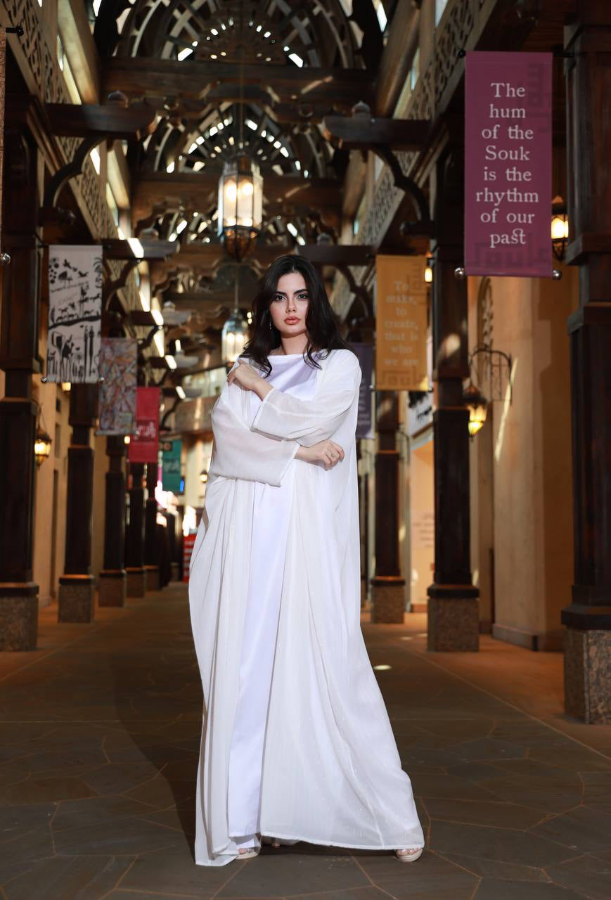 White Moonstone Abaya